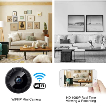 Iekštelpu un āra USB savienojums A9WIFi mājas drošības kameru 4K HD drošības sports HD nakts redzamības centrālās 1080p antenas DVD