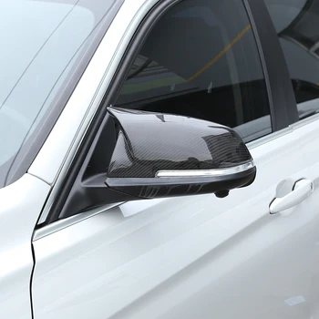 Nekustamā Oglekļa Šķiedras Auto Sānu Atpakaļskata Spoguļi Klp Vāciņš Melns BMW F20 F22 F30 F31 GT F34 F32 F33 X1 E84 LHD Rezerves Daļas