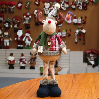40# Santa Klauss, Sniega Cilvēks Elk Lelle Ziemassvētku Rotājumi Ziemsvētki Koks Pienācīgas Rotājumi Santa Claus, Sniegavīrs Elk Rotaļlietas, Figūriņas Ziemassvētki