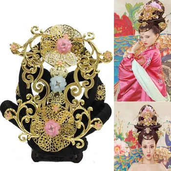 Skaista princese matu vintage matu aksesuāri, karnevālu cosplay halloween cosplay ķīniešu matu seno ķeizariene cosplay
