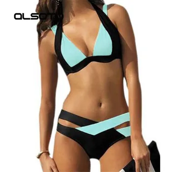 Vasarā Bikini 2020 Jaunu Un Seksīgu Sieviešu Peldkostīmi Peldēties Uzvalku Plus Lieluma Bikini Komplekts Biquini Maillot De Bain Push Up Krūšturis Pludmalē Peldkostīmu
