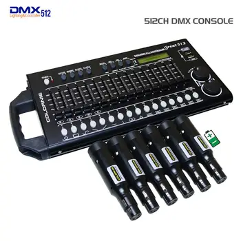 RDM DMX512 Kontrolieri 2.4 G Bezvadu DMX Dfi Xlr Raidītājs Skatuves Apgaismojuma Efektu Konsole Rāda, Diskotēka DJ Puses Lāzera Gaismas