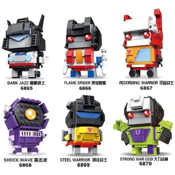 Transformācijas Kamenes Saderīgu decool Robots Brickheadz Voltron Super Varoņiem, Celtniecības Bloki, Ķieģeļi, Rotaļlietas Bērniem Dāvanas