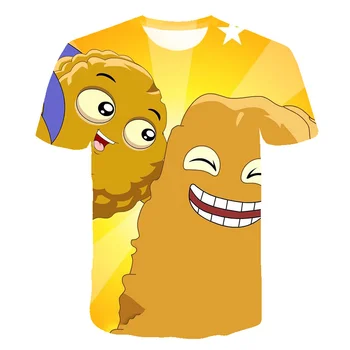 2020. gada Vasaras Jauno Starp Mums Karikatūras Bērnu Apģērbs T-kreklu 3D Drukāšanas Anime Zēns Meitene Ikdienas pārvietošanās Topi
