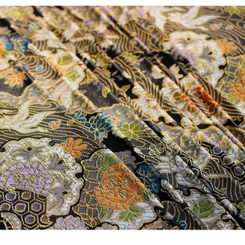 CF527 1meter Celtņa Žakarda Nishijin Brokāta Auduma Ķīnas Qipao Cheongsam/Japāņu Kimono Apģērbu Audums DIY Šūšanas Audums