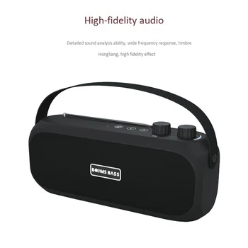 Izlices Bass L14 Mini Portatīvo Bezvadu Bluetooth Skaļruni Stereo Radio Mūzikas Subwoofer Kolonnu Skaļruņi Datoru