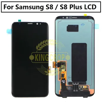 Sākotnējā 2017 Jauno Super Amoled Samsung Galaxy S8, S8+,Projektu Sapnis SM-G9500,SM-G950U,LCD Displejs, touch Screen Digitizer Ass