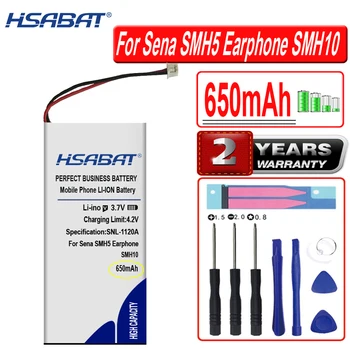 HSABAT 650mAh Akumulatoru Augsta Jauda Sena Austiņas SMH10 Austiņas Batterie Akumulators