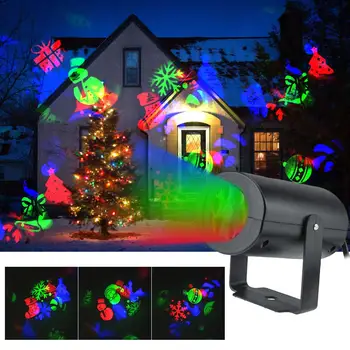 12 Modeļi Ziemassvētku LED Projektoru Gaismas Jauno Gadu Lāzera Sniegpārslas Projekcijas Disko Skatuves Gaismas Ūdensizturīgs Mājas, Dārza Dekori