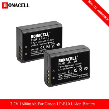 Bonacell Canon LP-E10 Kameras Bateriju Nomaiņa LP E10 LPE10 EOS 1100D 1200D 4000D Kiss X50 X70 Z70