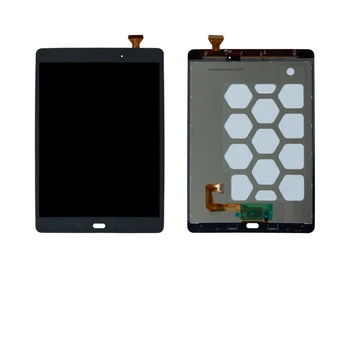 Samsung Galaxy Tab 9.7 SM-T550 T550 T551 T555 Lcd Displejs, Touch Screen Digitizer Bezmaksas Rīkus, Melna Balta