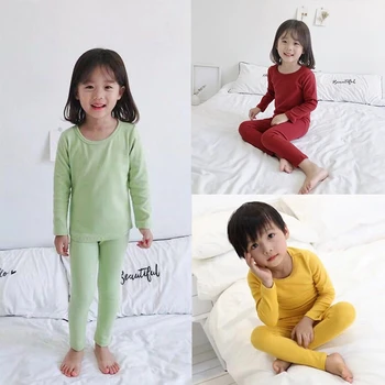 Rudens Ziemas Bērnu Pidžamas Komplekti, Seksīga Apakšveļa Bērniem Toddler Pyjama Toddler Sleepwear Zēni Meitenes Guļ Apģērbi