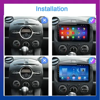 Android 9.0 Par MAZDA2 Mazda 2 2007. - 2013. Gadam Navigācijas 2 Din Rokasgrāmata Aicon Radio Carplay DSP 4G, WIFI, GPS, Auto Multimedia Video Atskaņotājs