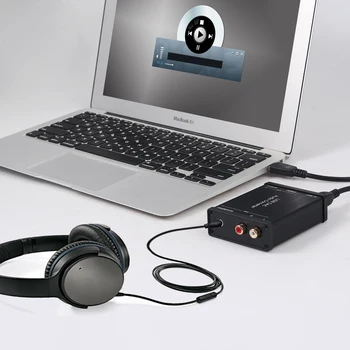 LiNKFOR USB DAC Audio ConverterUSB, lai Koaksiālo S/PDIF Converter Digitālā uz Analogo Signālu ar 3,5 mm Austiņu Audio USB DAC