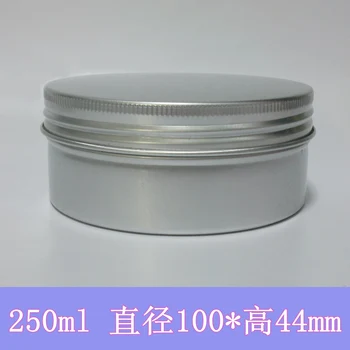 Bezmaksas Piegāde 50gab/daudz Kosmētikas iepakojums 250g Alumīnija Tvertnes Metāla Kārbas Cream Jar Skatīties Pot Svece Īpašnieks alumīnija var