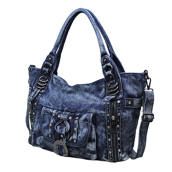 GINYEZI Liela izmēra luksusa somas sieviešu somas, dizaineru somiņā džinsi somā džinsa siksna messenger bag