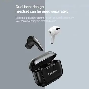 Sākotnējā Lenovo LP1S TWS Bezvadu Austiņas Bluetooth Austiņas Dual Stereo Bass Earbuds Touch Kontroli ar Mic iOS/Android