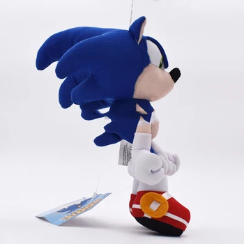 28CM Sonic Plīša Rotaļlietas Lelle, Zils Ēnu Sonic Mīksta Plīša Pildījumu Rotaļlieta Kokvilnas Anime Plīša Lelle Paredzēta Bērniem Dzimšanas dienas Dāvanas