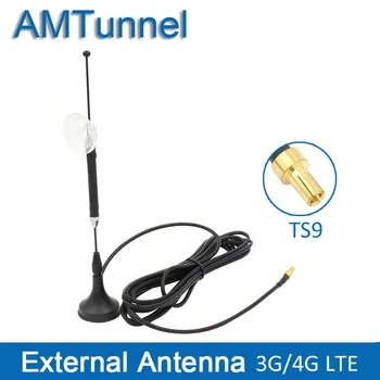 3G 4G LTE antena ar TS9 antenas 10dBi 3G ārējā antena 3M kabelis Huawei E5373 E8372 E589 Vodafone R215 maršrutētāju un modemu