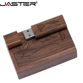 JASTER USB 2.0 koka mazas, apaļas USB flash drive pendrive 4GB 8GB 16GB 32GB 64GB atmiņas karti un u diska (bezmaksas custom logo)