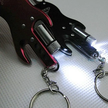 Atslēgu piekariņi Nazis ar LED Gaismas EDC Radošo Multi-funkciju Kombinācija Līdzeklis Nerūsējošā Tērauda Portatīvo Āra Kempings Rīku