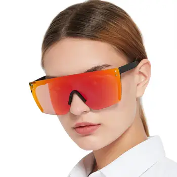 OCCI CHIARI Lielgabarīta Saulesbrilles Sieviešu Vintage Polarizētās Viena gabala Forma Saule Glasse Pretvēja, Aizsargbrilles, Spoguļi UV400 gafas de sol