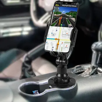 Auto Kausa Tālruņa Turētājs Uzlabot Mobilo Telefonu Cupholder Šūpuļa Mount Universal Tālruņa Turētāju Automašīnas 360° ar Paplašināms un Adjustabl