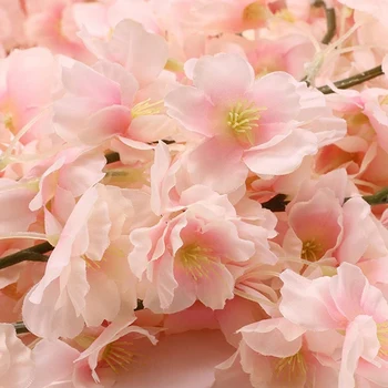 2 Pack Mākslīgā Zīda Cherry Blossom Karājās Vīnogu Vainags Kāzu Mājas Dārzā Puse Dekori