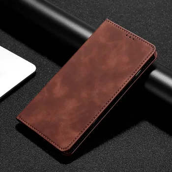 Retro Matt Pu Leather Flip Maciņš Folio Magnētiskās Aizsardzības Telefonu Gadījumā Vāks Xiaomi Redmi Piezīme 2 3 4 5 6 7 8 9