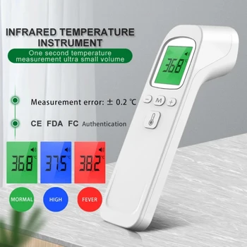 Infrasarkano staru Termometrs Digitālais bezkontakta Auss Pieres Termometrs Digital LCD Lāzera Centrālās Ķermeņa Termometrs Pieaugušiem Bērniem