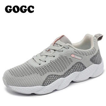 GOGC sieviešu kurpes Platformas Čības Sieviešu kurpes sieviešu Ikdienas Apavi Sieviete Melnās Čības Dāmas Dzīvokļi Kurpes tenisa kurpes G6502