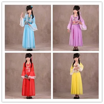 ķīniešu drēbes, tang dinastijas deju kleitu seno ķīniešu kostīms meitenēm, ķīna hanfu kleita cosplay princese bērniem hanfu kleita 1