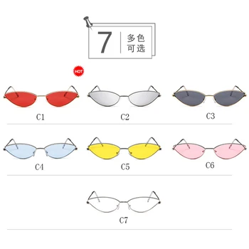 Jaunā Sieviešu Cat eye Vintage Red Saulesbrilles Zīmola Dizainere Retro Punkti, Saules Brilles Sieviešu Dāma Briļļu UV400