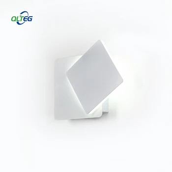 QLTEG LED Sienas Apgaismojuma 360 grādu rotācijas regulēšana gultas gaiši Balts 4000K radošo sienas lampas Black mūsdienu eju laukumā lampas
