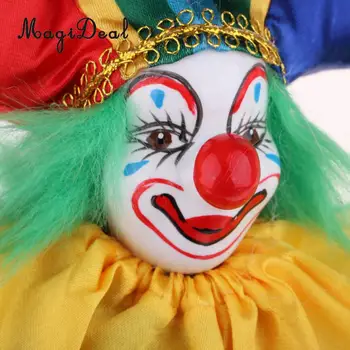 15inch Smaida Porcelāna Lelles Smieklīgi Āksts Klauns Lelles Modelis Rotaļlietas Mājās Rakstāmgalda Apdare Kolekciju, Daudzkrāsains