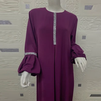 Violeta Kaftan Dubaija Abaya Turcija Musulmaņu Kleitas Abayas Sieviešu Kleita, Hijab Caftan Islāmu Apģērbu Musulman De Režīmā Vestidos