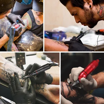 Printable logo Tetovējums Ieroci Rotācijas Tetovējums Mašīna Pastāvīgais Grims, Tattoo Pildspalvu Mehānisko Adatu Kartridži Tetovējums Accessorie Tetovējums