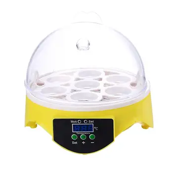 Mini 7 Olu Inkubators Mājputnu Inkubatoru Brooder Digitālo Temperatūras Kontroli Olu Inkubators Inkubatora Putnu Olu Inkubatoros Inkubators