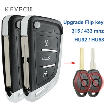 Keyecu EWS Modificētu Flip Tālvadības Atslēgu Piekariņu BMW 3 5 6 7 8 Sērijas - LX8 FZV, HU58 / HU92 Asmens
