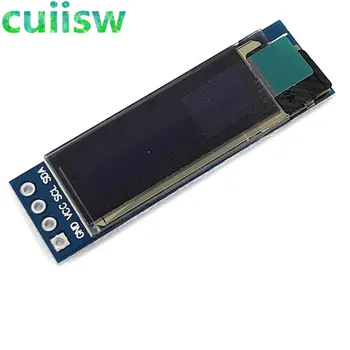 10pcs 0.91 collu 128x32 I2C IIC Sērijas Balts Zils OLED LCD Displeja Modulis 0.91