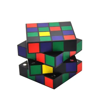 4 Slāņi Cube Vaniļas Tabaka, Dzirnavu Smēķēšanas Dzirnaviņas Herb Spice Metāla Smalcinātājs ar Indijas Skaistumkopšanas Galvaskausa Modelis