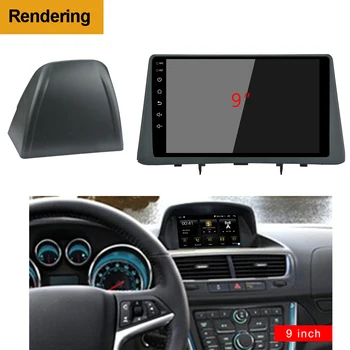 2Din Auto DVD Rāmis Audio Montāžas Adapters Dash Apdares Komplekti Facia Panelis 9inch Par Opel Vauxhall Mokka 2012. - 2016. Gadam Dubulto Radio Atskaņotājs