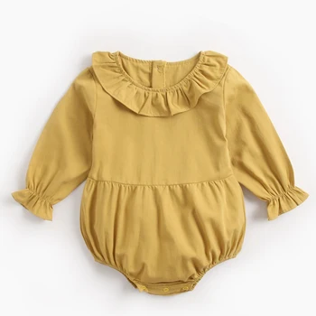 Baby Girl Apģērbu Ķermeņa Uzvalks Bērnu Kokvilnas Modes Tērps Bērnu Jumpsuits Bērnu Bodysuits Rudens Pavasara Jaundzimušo Meiteņu Apģērbs