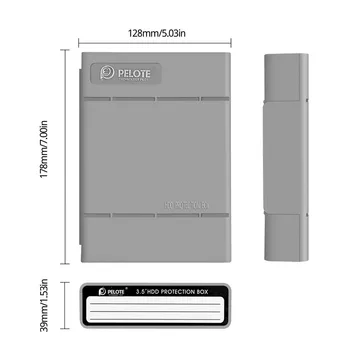 5GAB/Daudz Vienkāršu HDD Aizsargs Box for 3.5