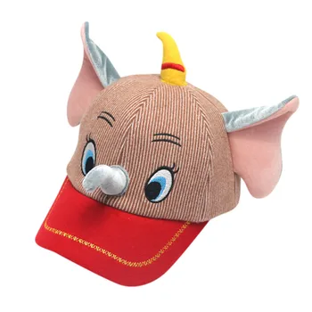 2019 Baby boy meitene cepuri mīkstu kokvilnas zilonis, saule cepuru rudens bērnu 3D multiplikācijas filmu zilonis beisbola cepure sejsegu klp шапка детская 40*