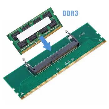 Atmiņas Adapteri Adapteri Kartes Klēpjdatoru 200 Pin Iekšējās Atmiņas uz Darbvirsmas DDR3 Adapteris Praktiski Izturīgu Portatīvo Savienotājs