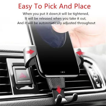 Auto Turētāju Par Phone Gaisa Vent Mount Clip Mobilo sakaru Stāvēt Viedtālruņa GPS Atbalsts iPhone 11 XS X XR 7 Xiaomi