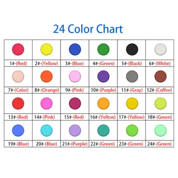 24 Krāsa Izvēlieties Krāsu Modelēšana Gļotas Gaismas Gaisa Sausa Māla Polimēra Māla, Plastilīna DIY Roku darbs Mākslas Rotaļlietas Bērniem 100g/maiss