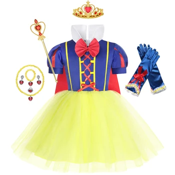 Princese sniegbaltīte Cosplay Kleitas Meitene Puse, Dzimšanas dienas, Bērnu Tilla TUTU Kleita Baby Kids Apģērba