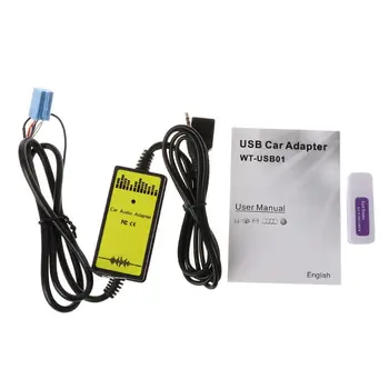 Auto Audio MP3 Interfeisa Adapteri CD Mainītājs AUX, SD, USB Datu Kabelis Mini 8P